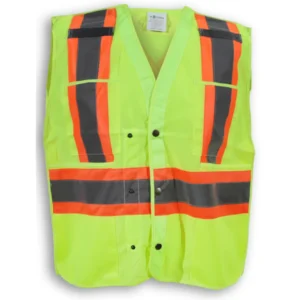 Gilet de sécurité
à boutons-pression
lime