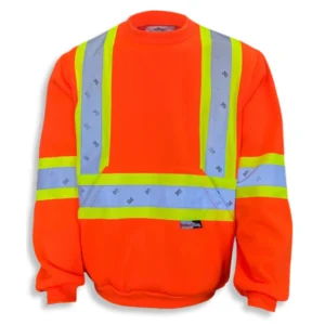 Sweat-shirt à col rondorange